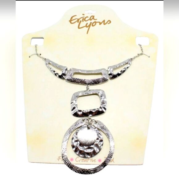Erica Lyons Silver Statement Necklace - Picture 1 of 1